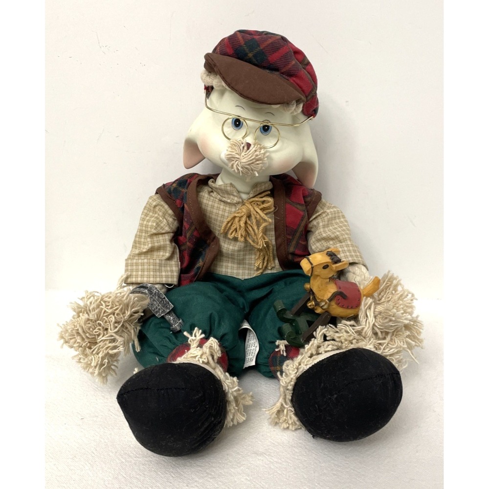 House of Lloyd Christmas Around the World‎ Grandpa Lloyd Rabbit Shelf Sitter